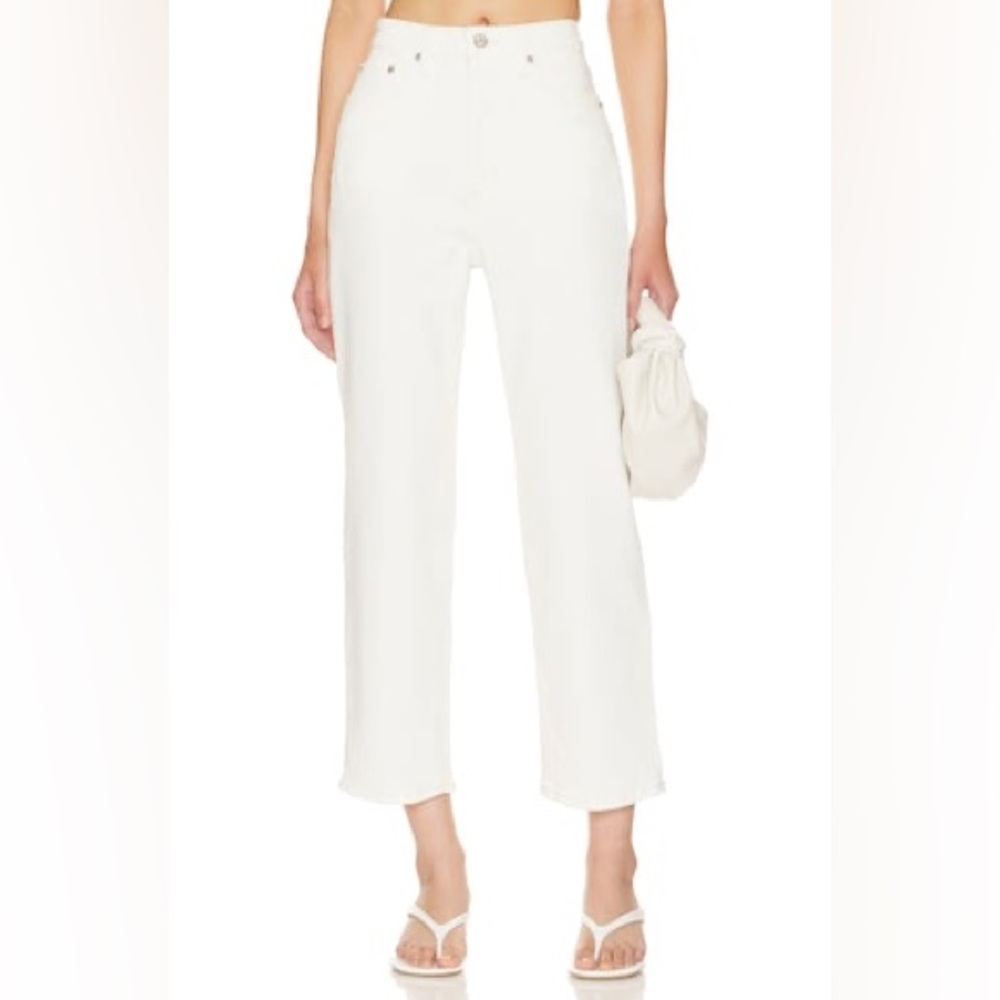 Pistola Cassie Super High Rise Straight Jeans in Sand Vintage